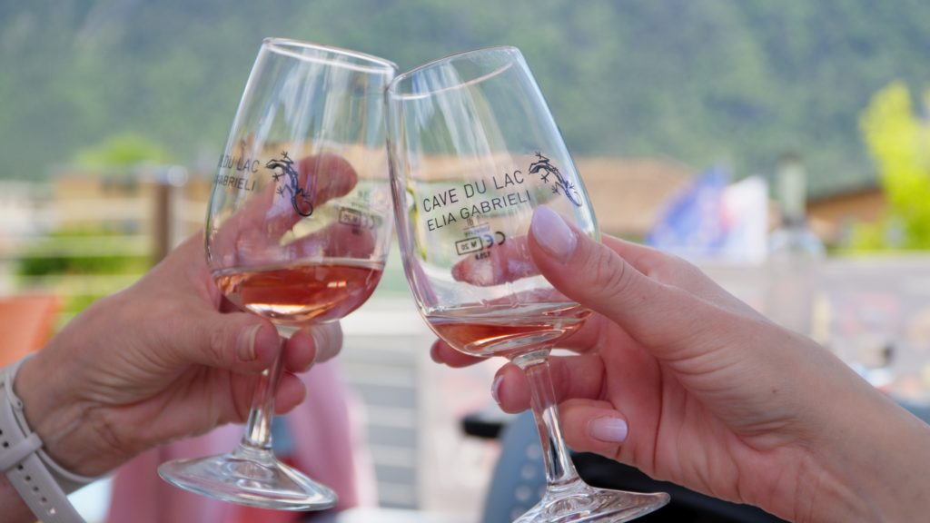 Santé! Dégustation de vin rosé